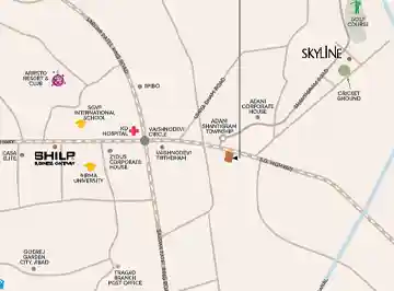 Shilp Celestial location map, Khodiyar, Ahmedabad